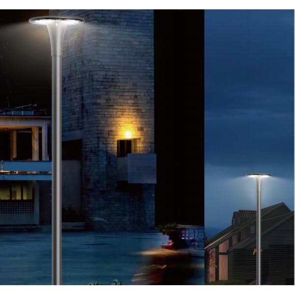 Солнечное освещение 50 Вт 60 Вт Светодиодный садовый огонь Алюминиевый мультиварки Наружное ландшафтное освещение, используемое в парках