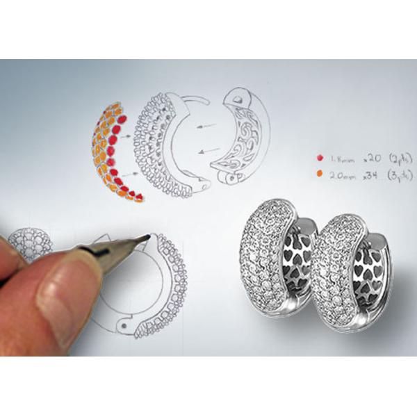 2 ODM золота кольца 14K ювелирных изделий держателя тона 0.80ct Semi материальный для захвата