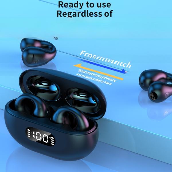 Waterproof Standard IPX-6 TWS BT 5.3 Earphone Touch Control and Battery Indicator Digital Display for LED Wireless Headphone