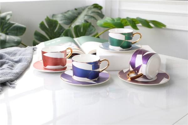 Reusable 8oz 240ml Christmas Fine Porcelain Coffee Mugs