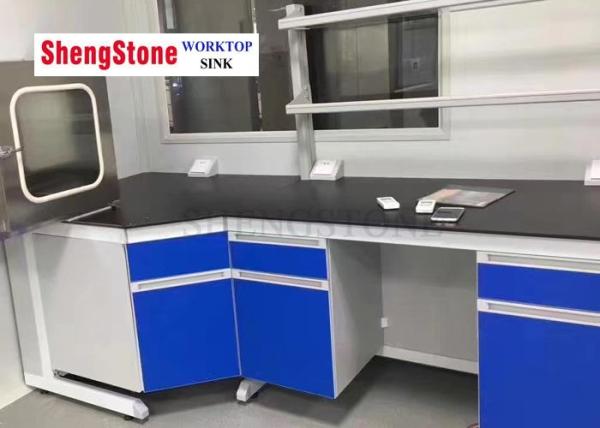 Resina fenólico extremamente durável Worktop para o laboratório, cor preta