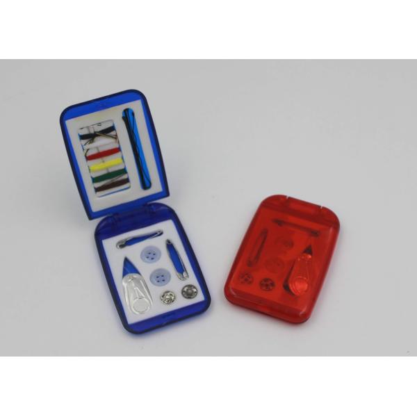 Eco - friendly ABS Mini Travel Sewing Kit Box In School / Office / Bank