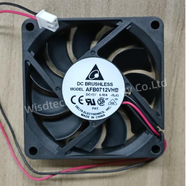 AFB0712VHB DC Fans DC Axial Fan 70x15mm 12VDC 2 Wire Leads