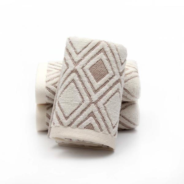 Home Spa 35*75 Size Luxury Embroidered Striped Pattern Bath Towel Set for Hotel Towels