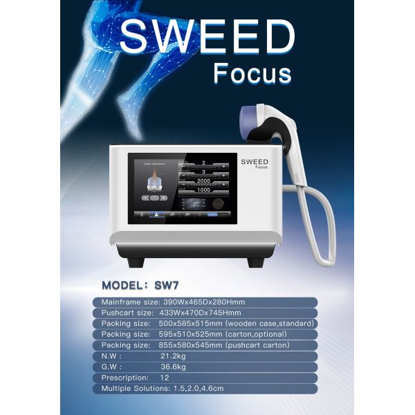 Équipement de thérapie par ondes de choc à focalisation professionnelle 2025 pour le soulagement de la douleur, la relaxation musculaire et la récupération en physiothérapie des blessures sportives