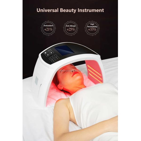 Compact Skin Led Facial Light Therapy for Acne Improvement Professional Grade