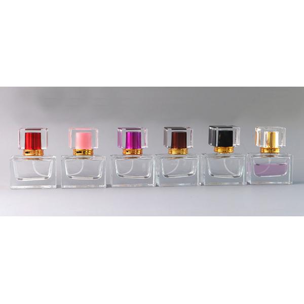 Анодированные контейнеры квадрата SGS стеклянной бутылки духов насоса 30ml роскошные косметические