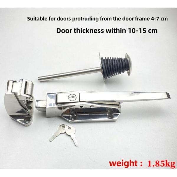 Portas do armazenamento frio do elevador da came, material branco do zinco da cor da prata das fechaduras da porta do armazenamento frio