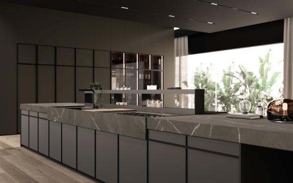 Melamine Board Kitchen Cabinet Modern Design Kitchen Furniture Complete Kitchen Set