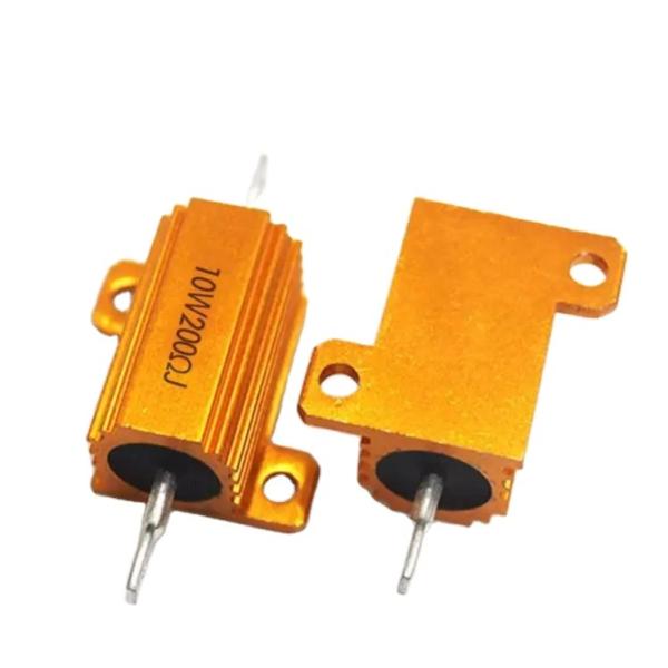 RX24 5W 750 Ohm Power Golden Aluminium Housed Metal Shell Case Wire Wound Resistor Wirewound