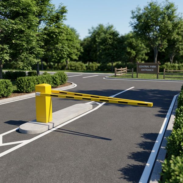 Intelligent Parking Lot Gate Arm , Fully Automatic Barrier Gate With License Plate Recognition