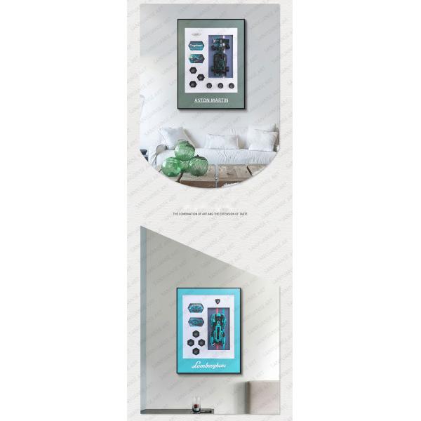 Stylish Home Hanging Display with Electric Still Life Pattern Building Blocks Display
