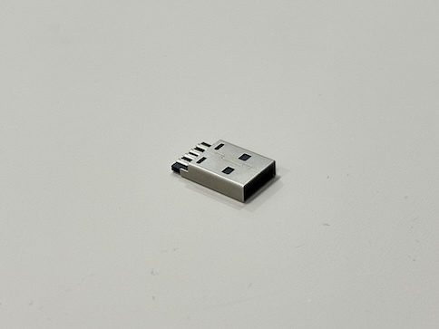 USB 2.0 AM Male Connector Integrated Solder-Type Housing Black Gold-Plated G/F | Electrical Wire Cable Signal Terminal Connector for Customization