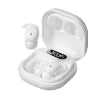 V5.4 Écouteur Bluetooth Prend en charge les protocoles A2DP AVRCP HFP Temps de parole 3-5 heures F6 Haut-parleur à anneau de cuivre en noir et blanc