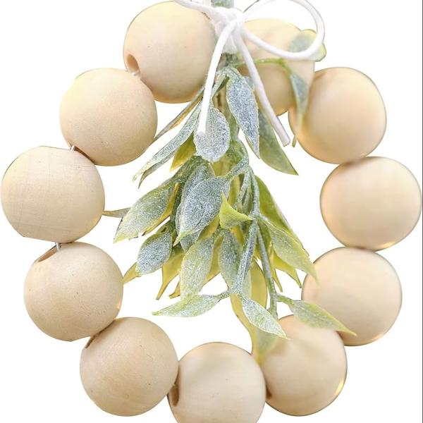 Wooden Bead Christmas Tree Scandinavian Holiday Decor