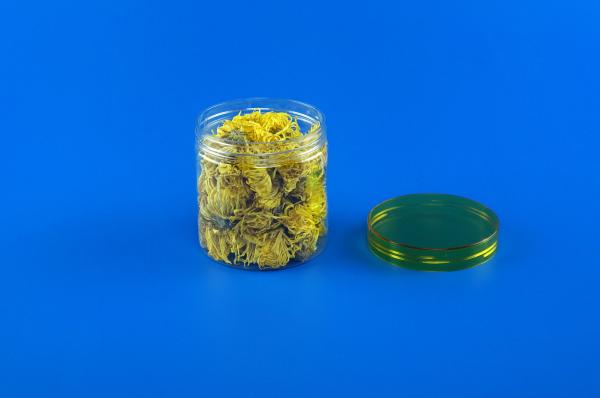 Waterproof Empty Plastic Cans ,  Transparent Pet Coarse Cereals Bottle 420ml