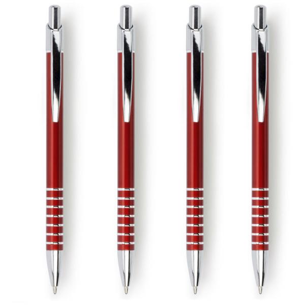 click style seven rings metal pen, seven rings metal ball point pen