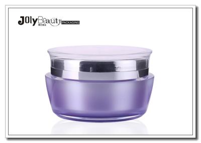 Empty Clear PMMA Acrylic Packaging 50ml Cream Cosmetic Jars With Lids