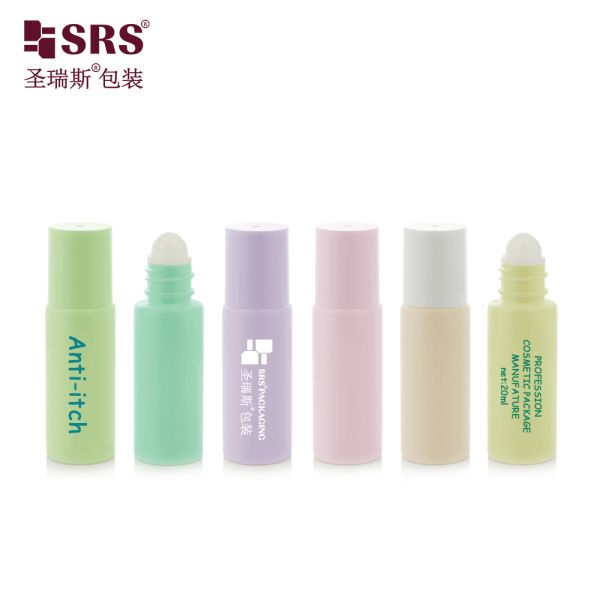 Custom Logo 20ml PET Cosmetic Roll On Bottle Portable Travel Size for Anti Itch