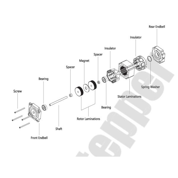 Мотор Nema Nema 11 28mm 1A 0.08N.M Stepper