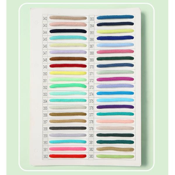 Синий коричневый 6 мм плетеный хлопковый шнур для шнурков для одежды