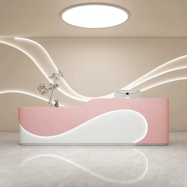 Hospitales de belleza modernos Gran clínica Compañía Recepción Con el mostrador de alta densidad de la hoja