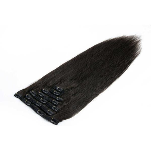 Straight 18 Inch and 20inch Raw Indian Hair Clip in Hair Extension Style Straight