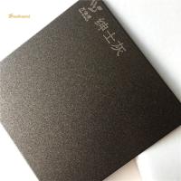 Anti impressão digital limpada com jato de areia de Grey Decorative Stainless Steel Sheet