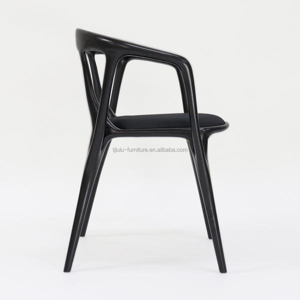 Wooden Artistic Customized Fabric Upholstery Solid Wood Dining Chair for Modern Restaurant Seating Solution