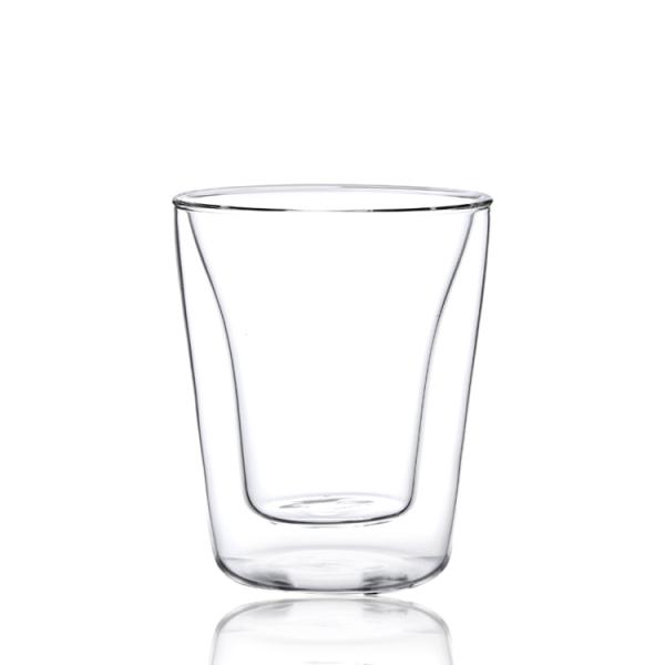 Hot Selling High Borosilicate Handle Heat Resistant Double Wall Clear 178ml  Coffee Glass