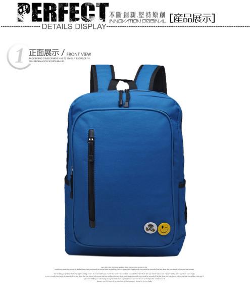 Factory directly sell Fashion design sport high school leisure laptop backpack bag