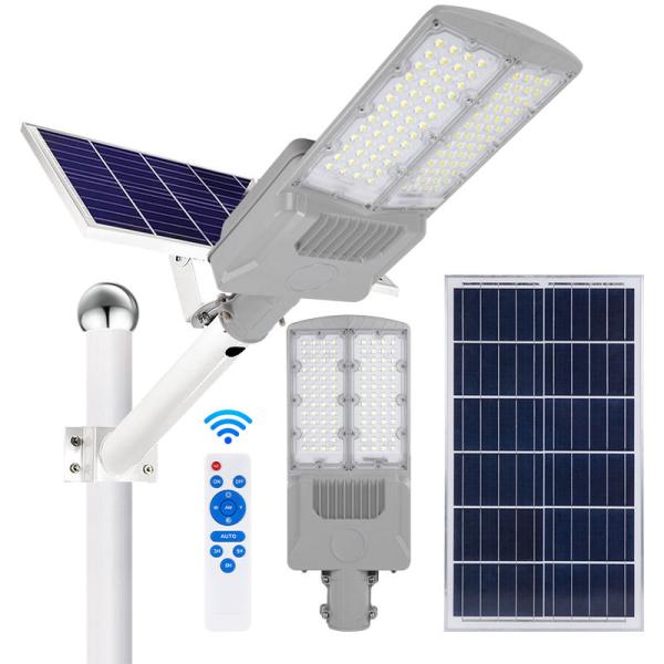 High Brightness High Powered Outdoor Lights Gray Solar Powered Street Lamp