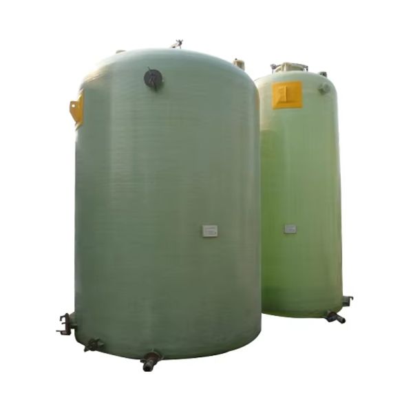 Large Vertical FRP Tank Containers Single Tank Capacity 200m³ Saving Land Investment