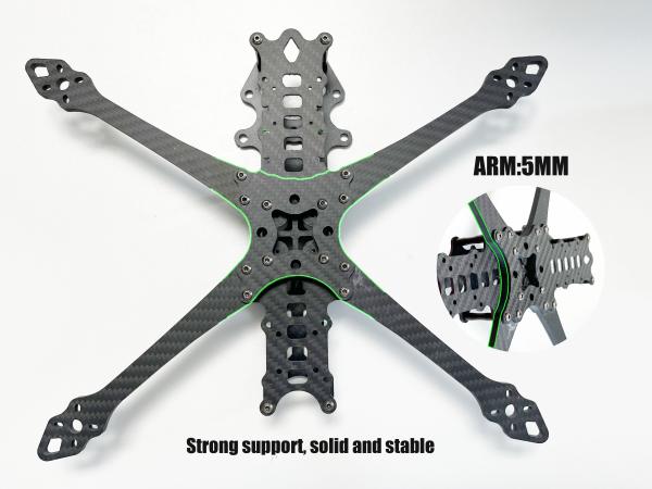 7 Inch 10inch 295mm 427mm FPV Carbon Fiber Freestyle Frame Kit Wheelbase 295mm Arm 5.0mm Suitable for Long Range Drone