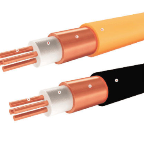 Three Wire Mineral Insulated Cable Copper Conductor For Fire Survival System