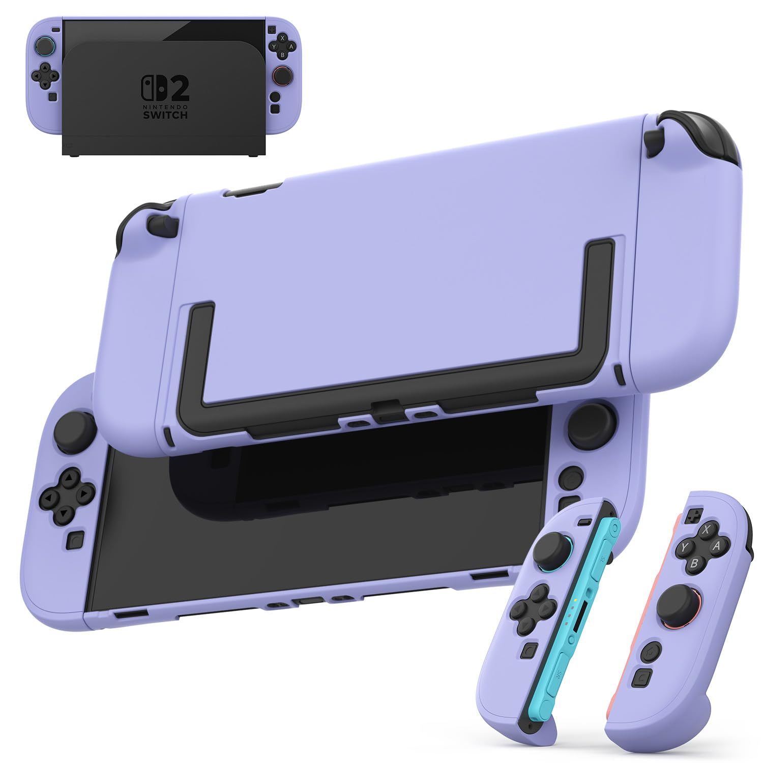 Laudtec Dockable Case For Switch 2 2025 Protective Cute Protective Cover Case Slim PC Cover Shell