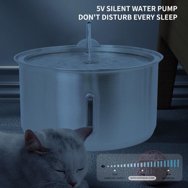 Distributeur d'eau intelligent de grande capacité avec plusieurs modes de sortie pour chats et chiens