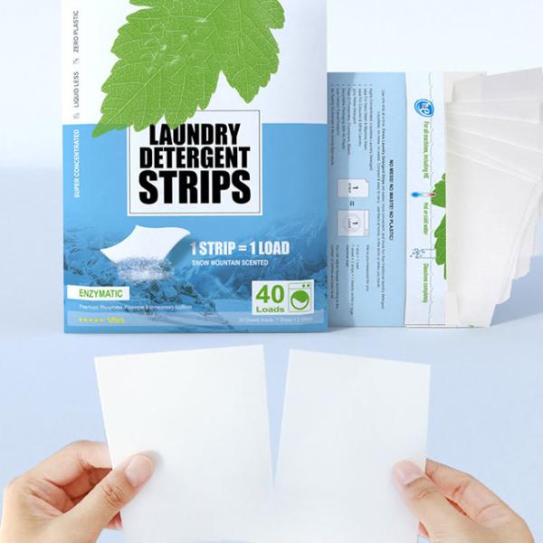 Bio Washing Machine Detergent Sheets White Laundry Sheets Eco Friendly