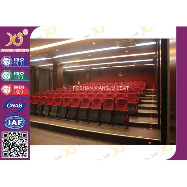 VIP Cover fabric folding theater seating / chair with cup holder XJ-6805