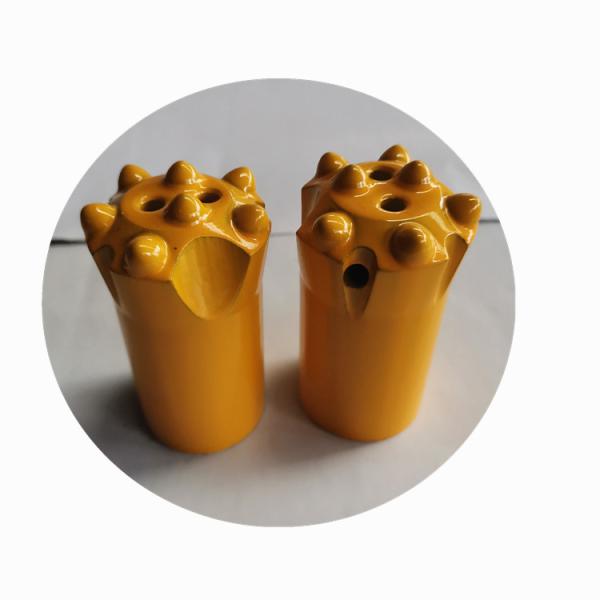 Durable Tungsten Carbide Taper With 7 Button Bit Insert And 4 Holes For Rock Drilling
