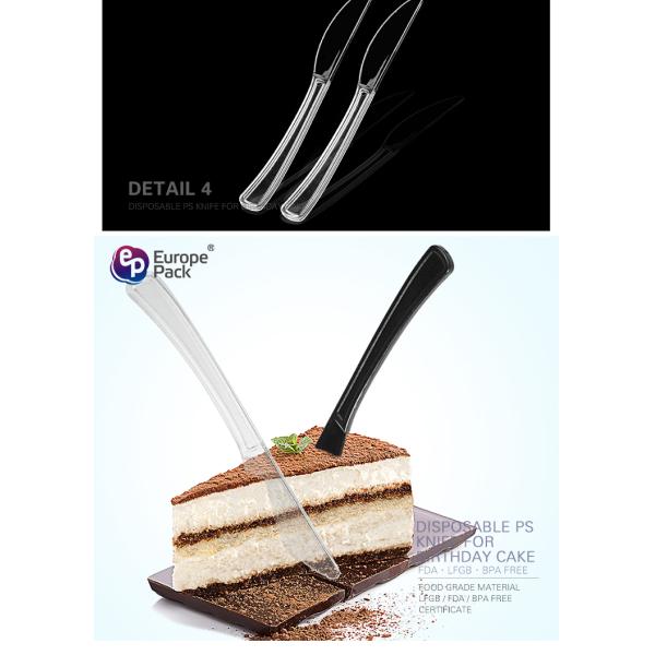 BPA free food grade new design disposable 7 inch plastic bread knife