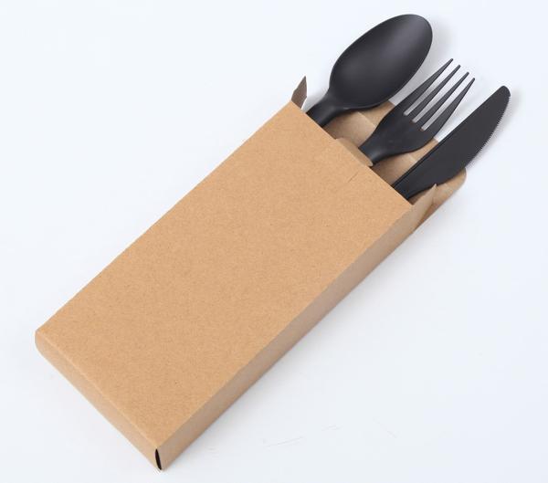Disposable Biodegradable Cutlery Kits , Compostable Cutlery Kit For Restaurant