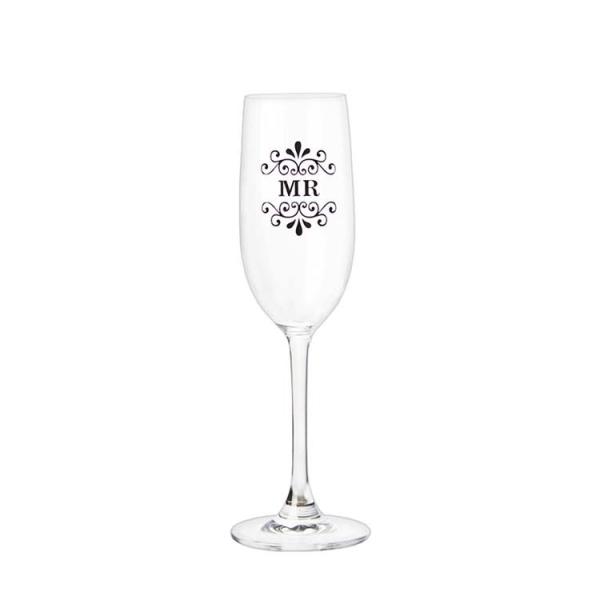 High Quality Champagne Flute Set Couple Lead Free Crystal Clear Wine Glass Gift