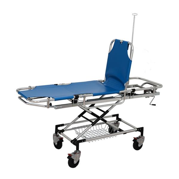 Aluminum Medical Patient Stretcher Trolley Customized Logo