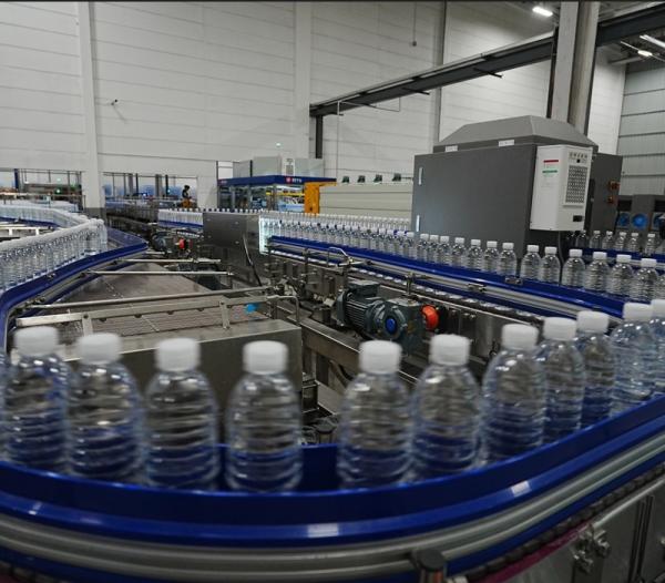 Customizable Plastic Bottle Conveyor For 42,000 BPH Bottled Water Production Line