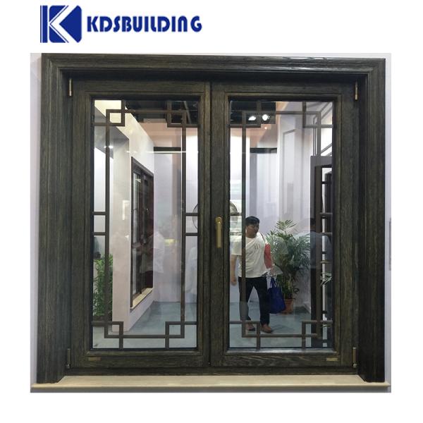 KDSBuilding Black Swing Out Casement Door And Windows Wooden Window For House Solid Wooden Window European