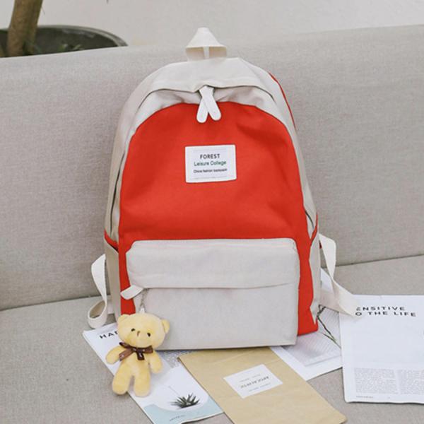2018 summer new harajuku fresh contrast color student fashion pack Korean version fashionable simple backpack