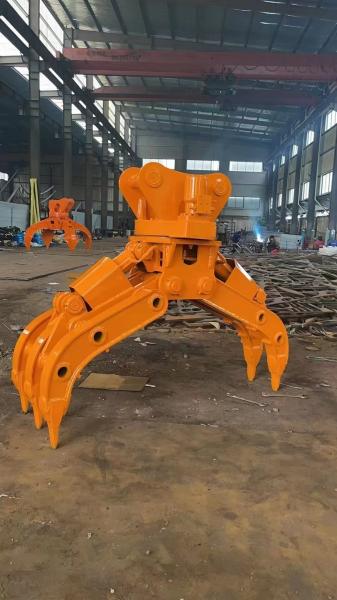 Fabrication personnalisée multifonctionnelle d'accrocheur de bois hydraulique de griffe de roche d'accrocheur d'excavateur de tronc d'arbre d'accrocheur de bois