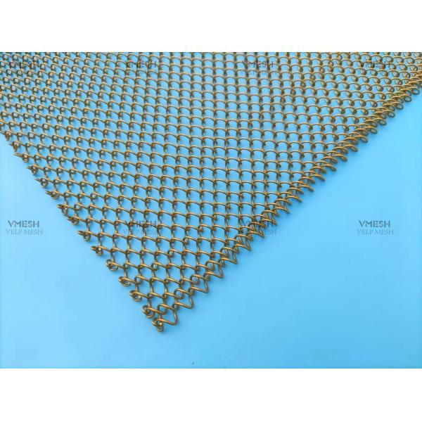 Cortina de ducha de aluminio metálico arquitectónico decorativo para Hotle