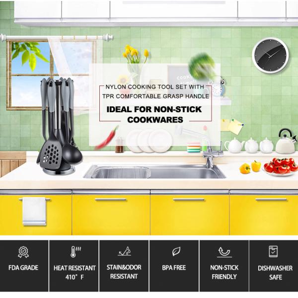 Kitchen Utensils Nylon PA66 Kitchen Gadgets 2021 Utensilios de Cocina Cooking Sets Utensil Sets